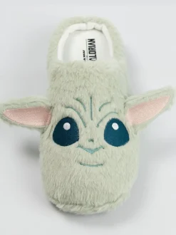 Vanilla Underground Green Star Wars Grogu Slippers