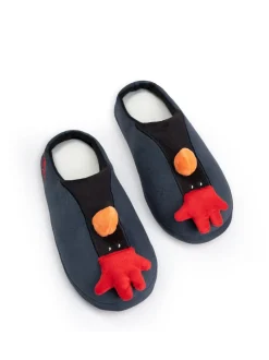 Vanilla Underground Grey Wallace And Gromit Feathers McGraw Slippers