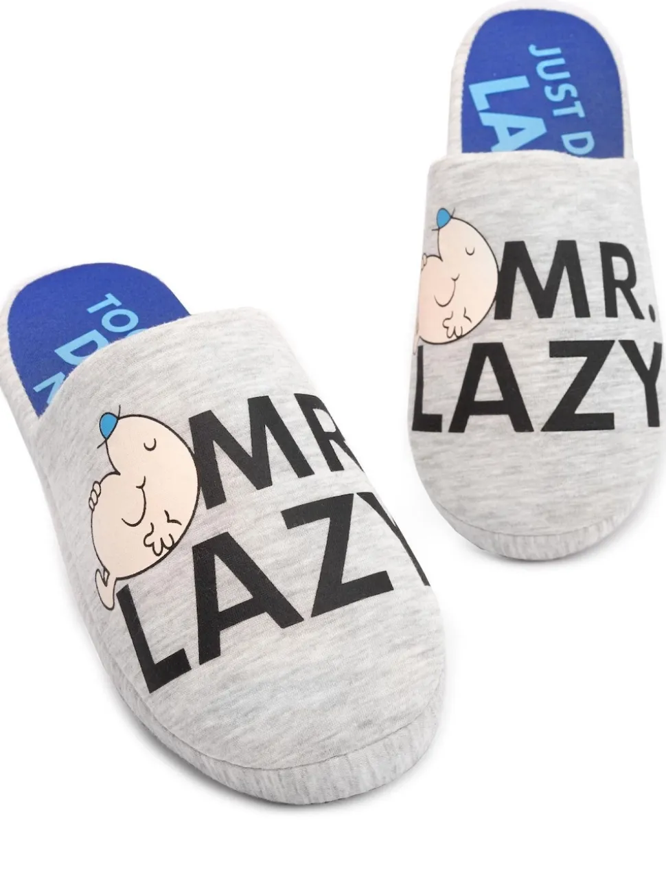 Vanilla Underground Grey Mr Men Mr Men Mr Lazy Slippers