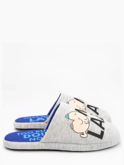 Vanilla Underground Grey Mr Men Mr Men Mr Lazy Slippers
