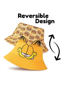 Vanilla Underground Orange Reversible Garfield Bucket Hat