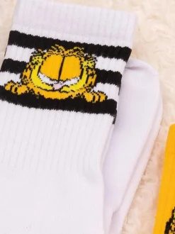 Vanilla Underground Orange Mens Garfield Socks 3 Pack