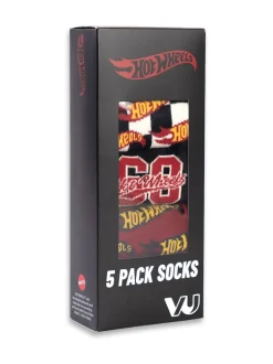 Vanilla Underground Red Calf Socks Set of 5