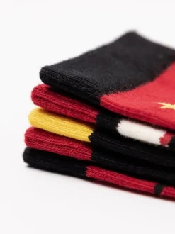Vanilla Underground Red Calf Socks Set of 5