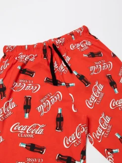Vanilla Underground Red Coca Cola Logo Lounge Trousers