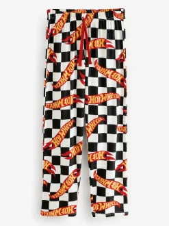 Vanilla Underground White Hot Wheels Checkerboard Lounge Joggers