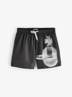 Vivienne Westwood Black Pixel Orb Surf Swim Shorts