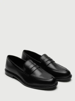 Walk London Black Putney Saddle Loafers