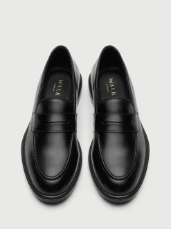 Walk London Black Putney Saddle Loafers