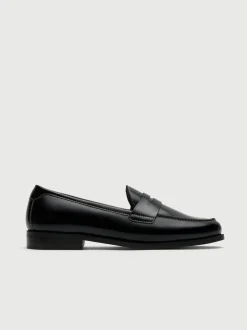 Walk London Black Torbole Saddle Loafers