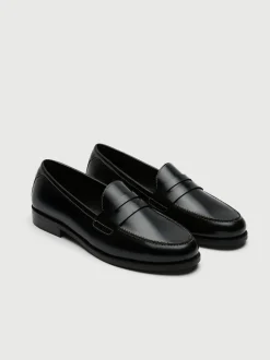 Walk London Black Torbole Saddle Loafers