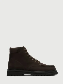 Walk London Brown Bradley Apron Boots