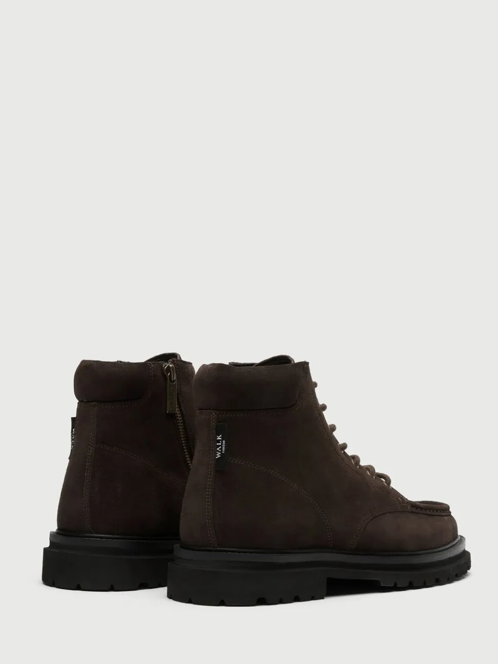 Walk London Brown Bradley Apron Boots