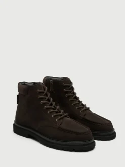 Walk London Brown Bradley Apron Boots