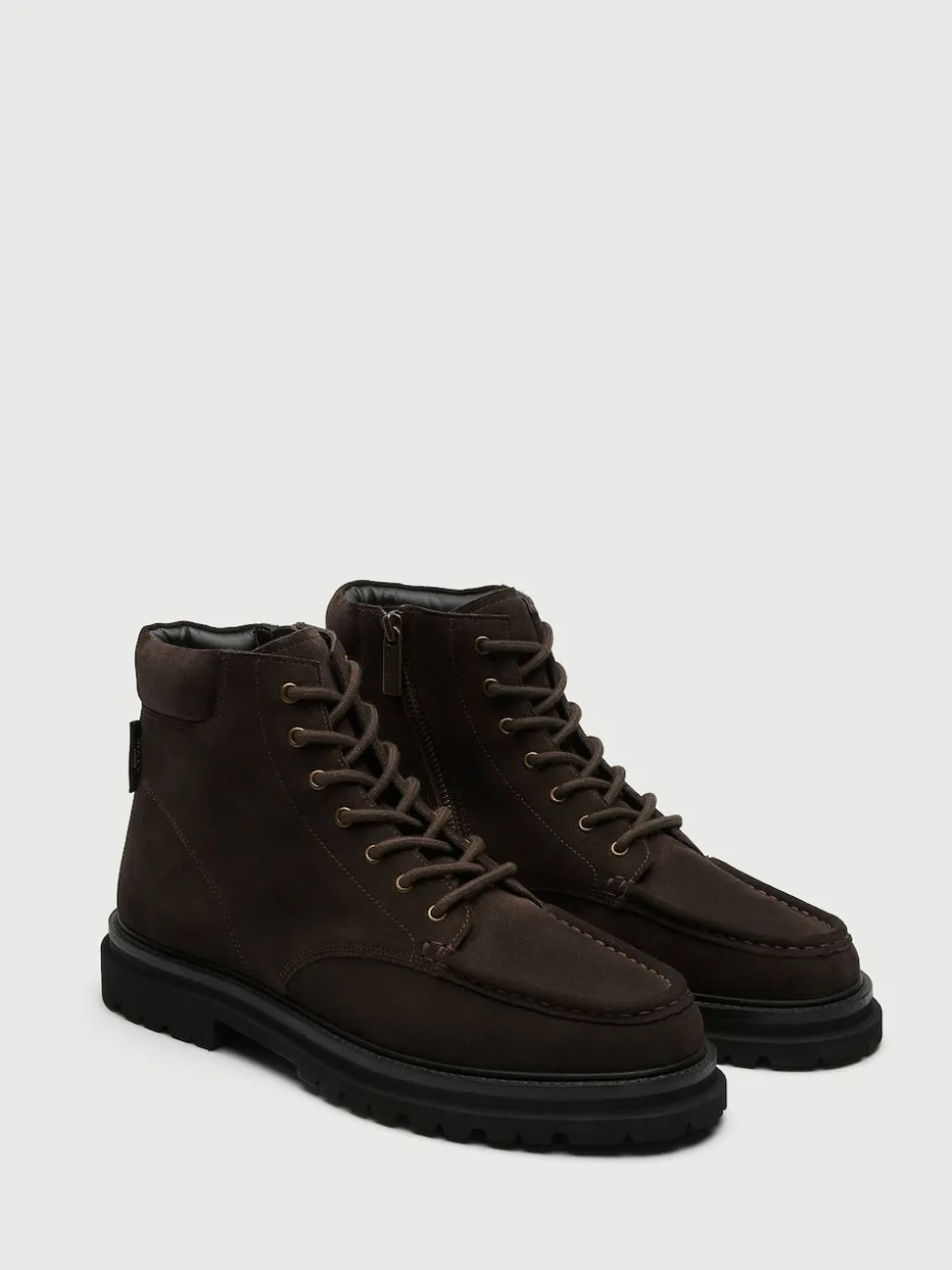 Walk London Brown Bradley Apron Boots