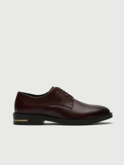 Walk London Brown Leather Oliver Derby Shoes