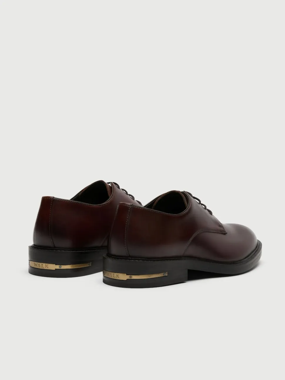 Walk London Brown Leather Oliver Derby Shoes