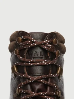 Walk London Brown Leather Connery Hiking Boots