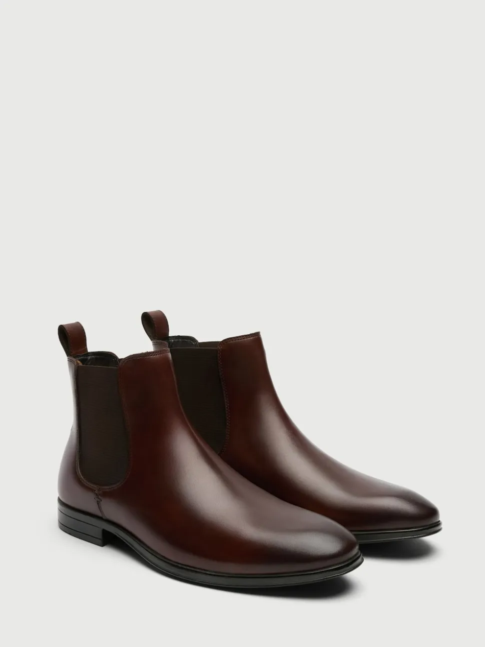Walk London Brown Leather Oscar Chelsea Boots