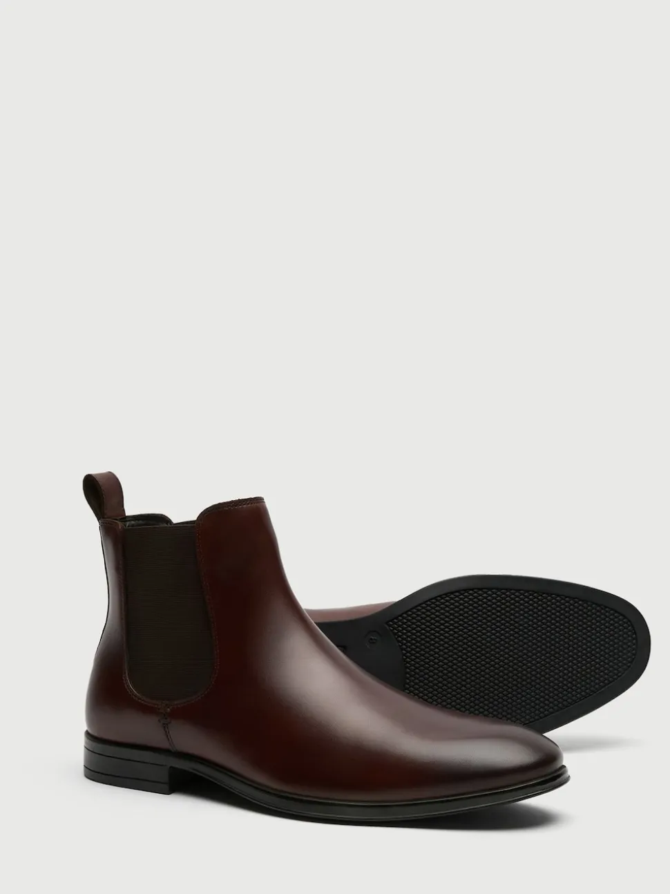 Walk London Brown Leather Oscar Chelsea Boots