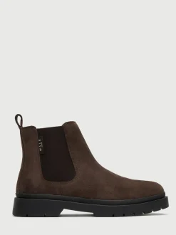Walk London Brown Suede Callum Chelsea Boots