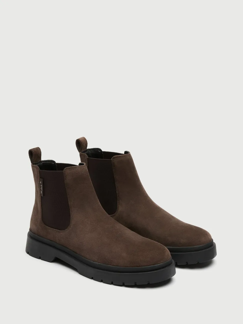Walk London Brown Suede Callum Chelsea Boots