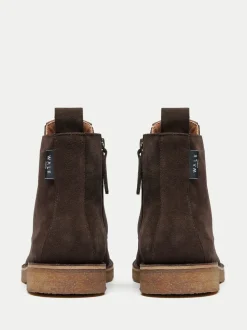 Walk London Brown Verona Lace Boots