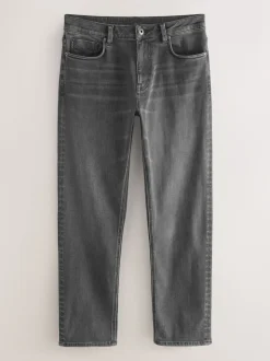 Washed Black Baggy Fit Classic Stretch Jeans