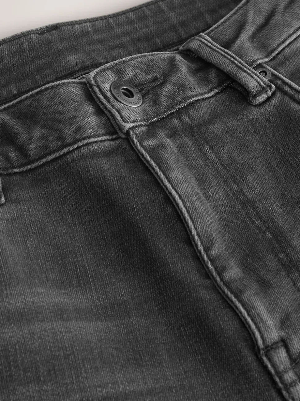 Washed Black Baggy Fit Classic Stretch Jeans