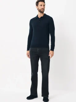 Washed Black Bootcut Classic Stretch Jeans