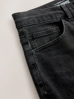 Washed Black Bootcut Classic Stretch Jeans