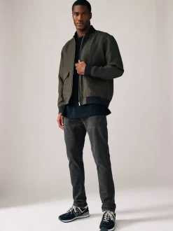 Washed Black Skinny Fit Comfort Stretch Jeans