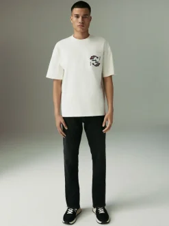 Washed Black Slim Fit Comfort Stretch Jeans