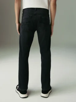 Washed Black Slim Fit Comfort Stretch Jeans