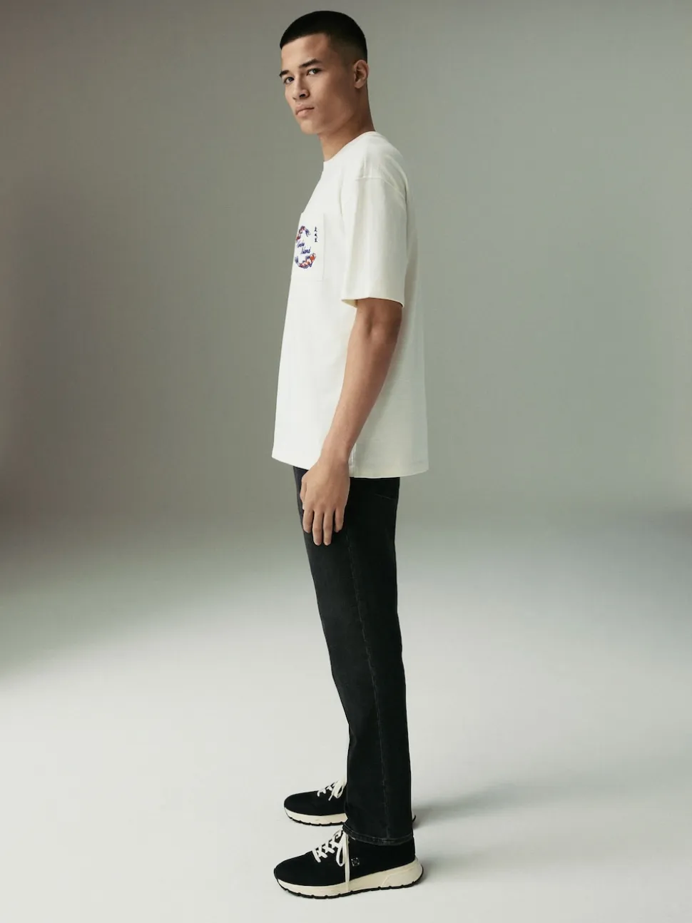 Washed Black Slim Fit Comfort Stretch Jeans