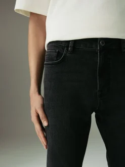 Washed Black Slim Fit Comfort Stretch Jeans