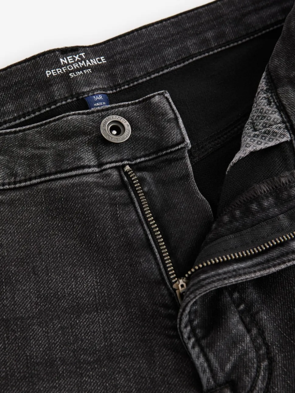 Washed Black Slim Fit Comfort Stretch Jeans
