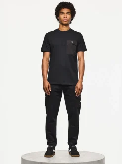 Weekend Offender Lippi Black Joggers With Parachute Pockets
