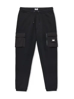 Weekend Offender Lippi Black Joggers With Parachute Pockets