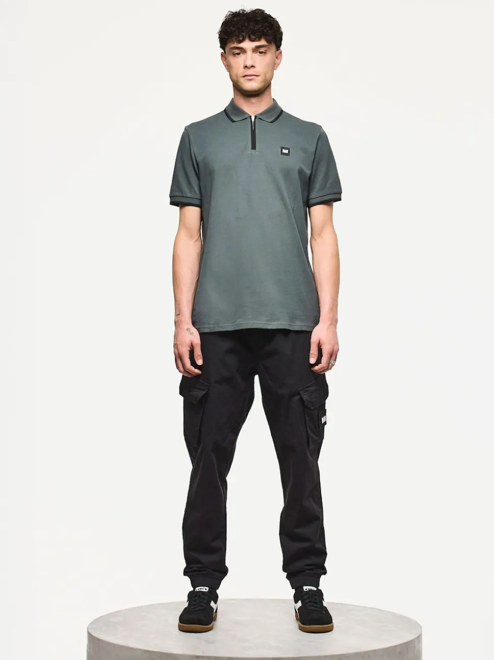 Weekend Offender Pianemo Cotton Ripstop Black Joggers