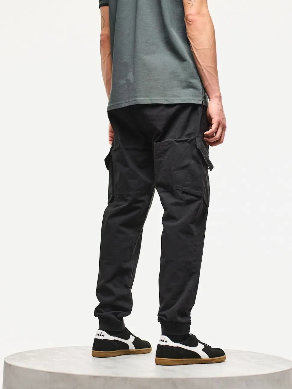 Weekend Offender Pianemo Cotton Ripstop Black Joggers