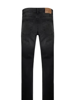 Weird Fish Black Edward Straight Comfort Stretch Denim Jeans