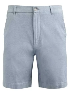Weird Fish Blue Charleston Textured 100% Cotton Chino Shorts