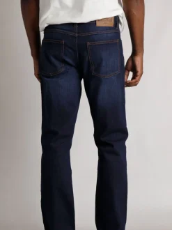Weird Fish Blue Edward Straight Comfort Stretch Denim Jeans