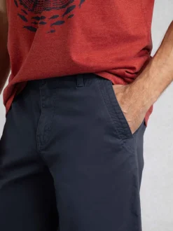 Weird Fish Blue Rayburn Flat Front Shorts