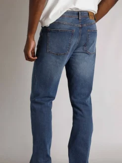 Weird Fish Blue Straight Comfort Edward Stretch Denim Jeans