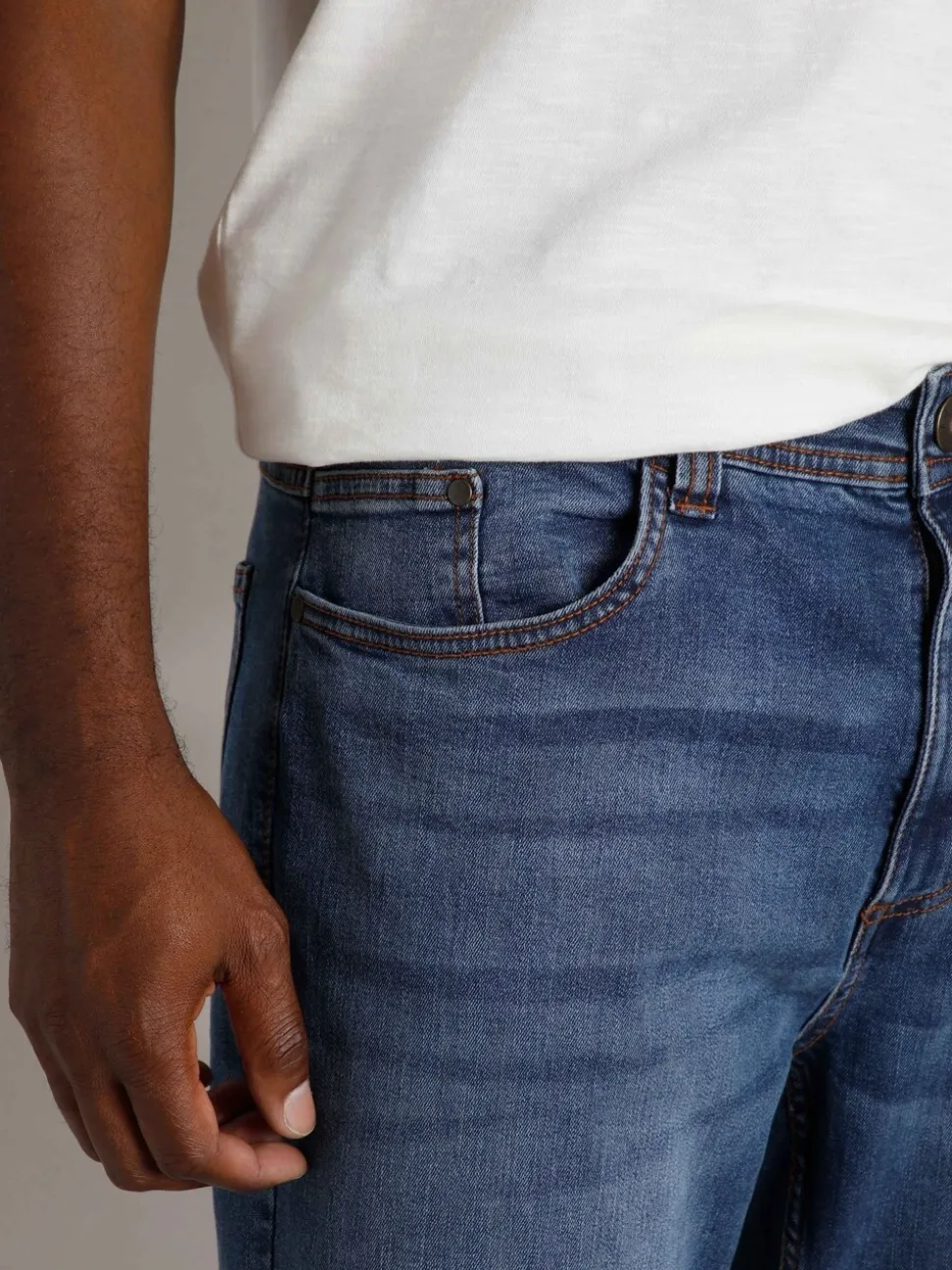 Weird Fish Blue Straight Comfort Edward Stretch Denim Jeans