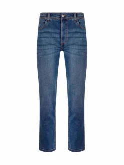 Weird Fish Blue Straight Comfort Edward Stretch Denim Jeans