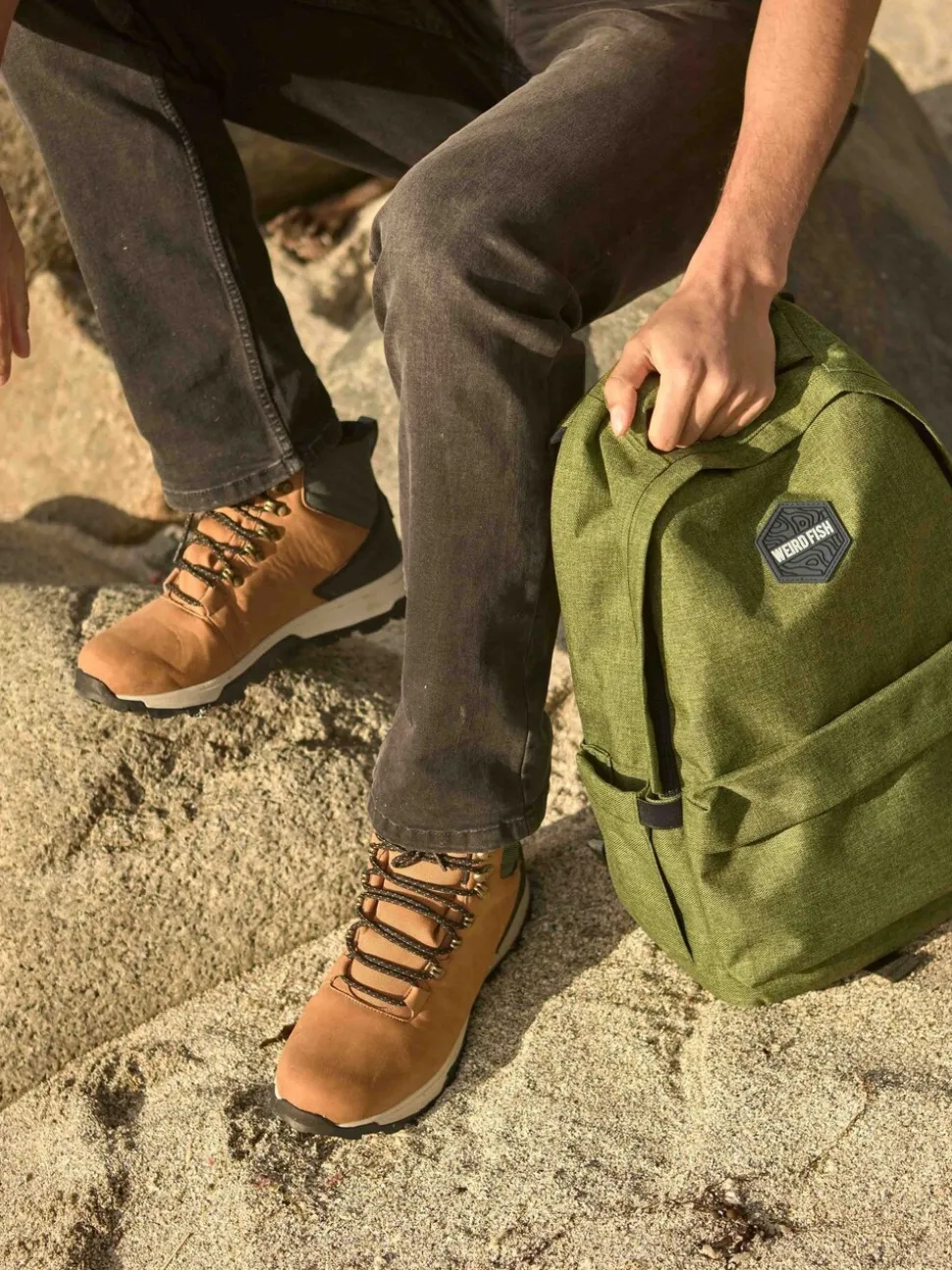 Weird Fish Brown Beech Branded Waterproof Walking Boot