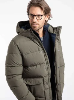 Weird Fish Green Calderwood Heavyweight Padded Jacket